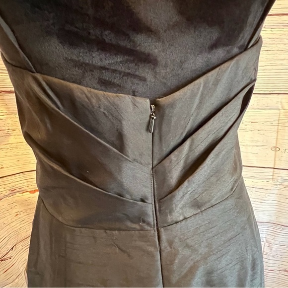 WTOO Black Shantung Strapless Dress Size 10 - Picture 7 of 10